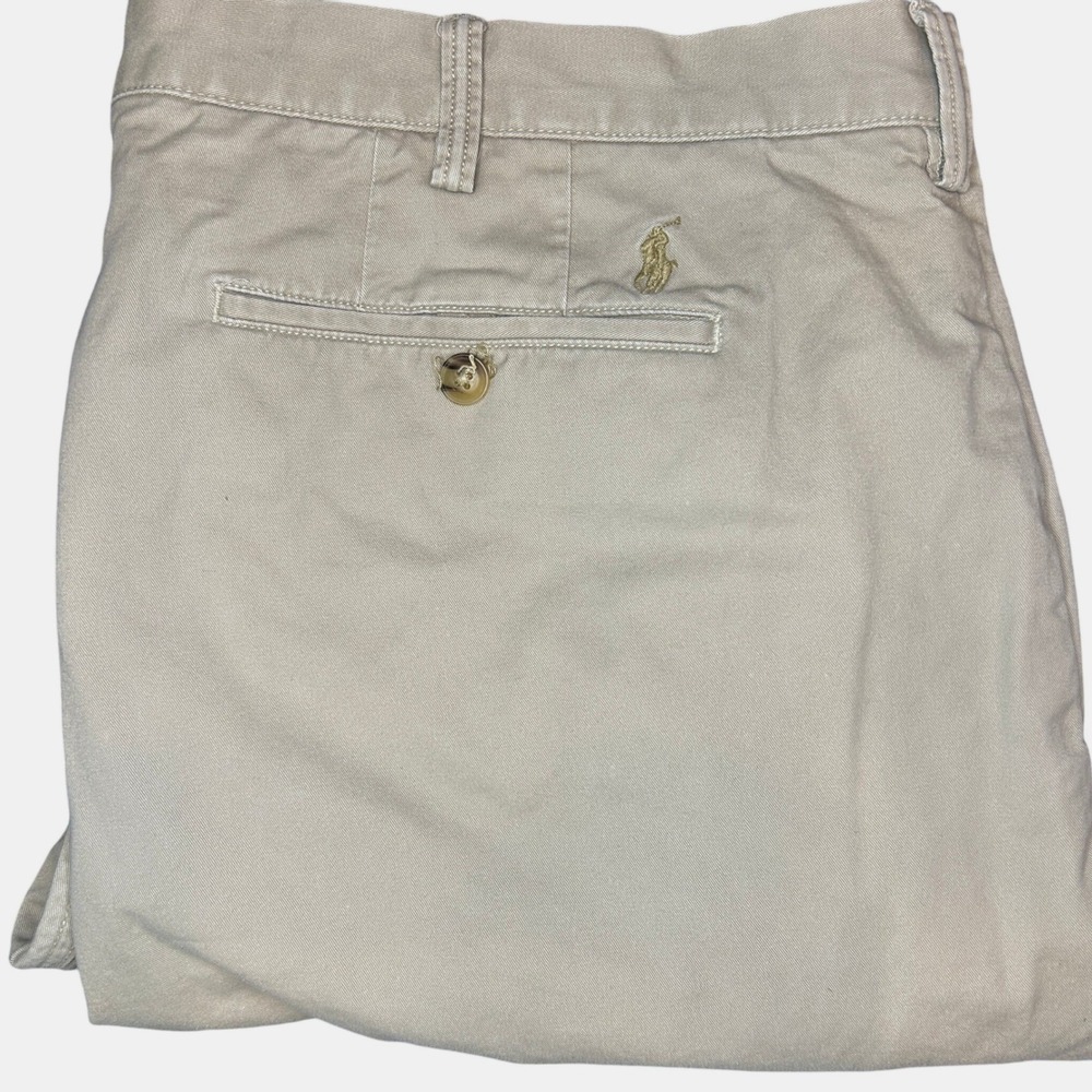Polo Ralph Lauren Chino Shorts 42 Men's Tan Stretch Classic Fit Cotton Twill